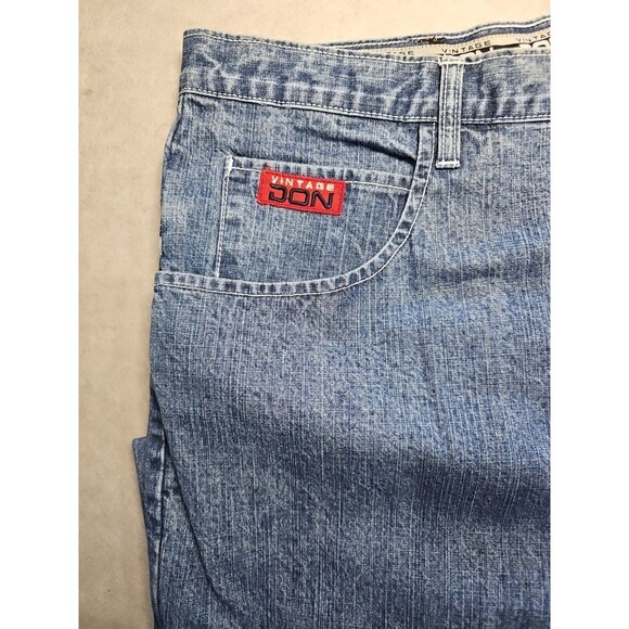 VINTAGE DON Matching Blue Jean Outfit XL Shirt Size 40x32 Pants Embroidered - Picture 16 of 16